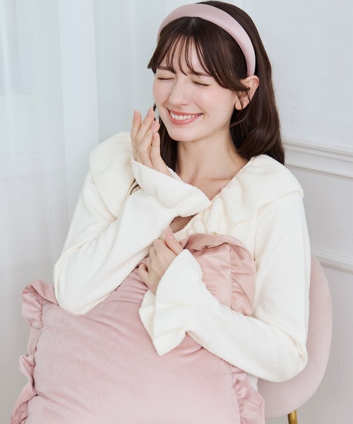 ルームウェア 部屋着 cup in frill one-piece/カップインフリル