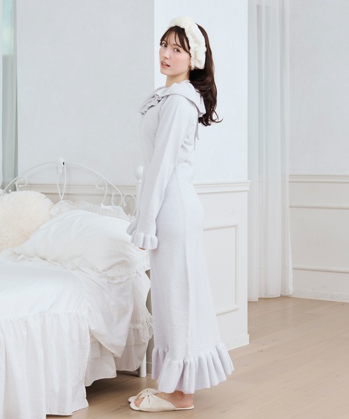 フリルワンピース ルームウェア 部屋着 cup in frill one-piece/カップインフリル