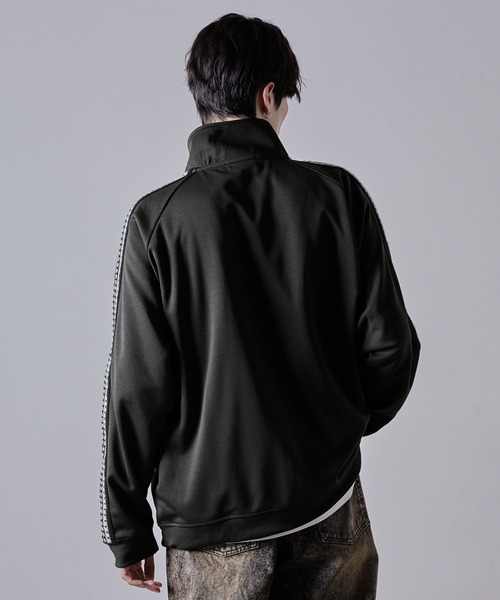「CLEL」 ジャージブルゾン L チャコールグレー メンズ_画像5