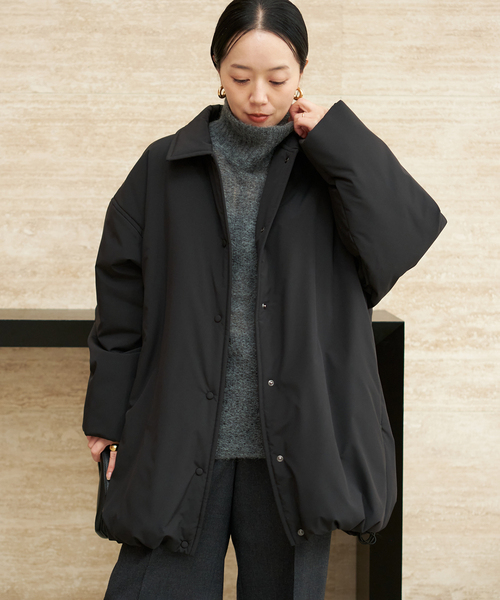 撥水tailored puff コート plage（プラージュ） コート アウター 「WEB限定追加」撥水tailored
