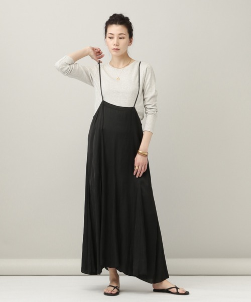 美品 カレンソロジー プリーツサロペット ロングスカート マキシ丈 フレア 黒 美品 カレンソロジー プリーツサロペット ロングスカート マキシ丈