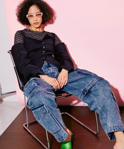 MAISON SPECIAL（メゾンスペシャル） カーゴパンツ 38 ブルー