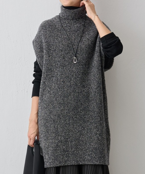 BEARDSLEY（ビアズリー） ニットベスト FREE グレー レディース