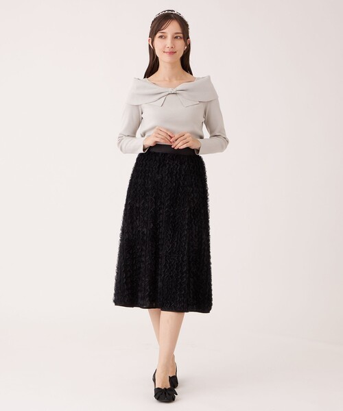 TO BE CHIC（トゥー ビー シック） ニット セーター リボンオフ
