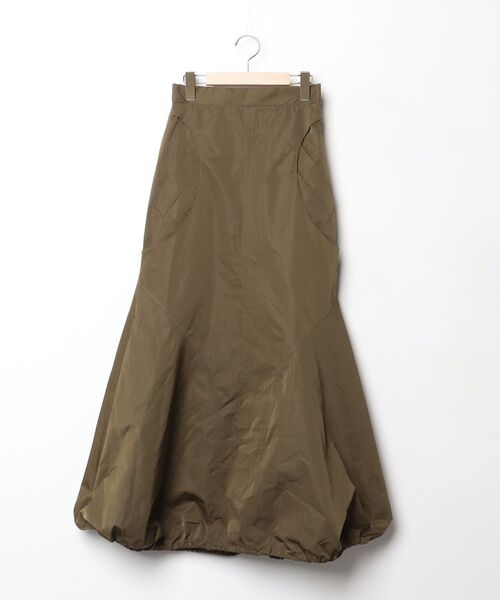UN3D.（アンスリード） ロングスカート 38 グリーン レディース