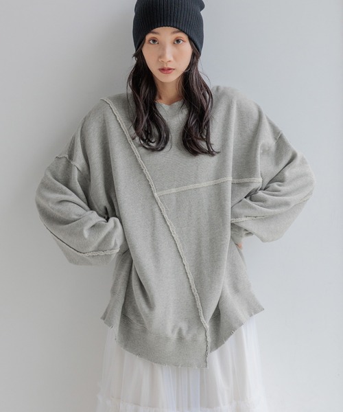 [LOWRYS FARM] тренировочный cut and sewn 2 белый женский 