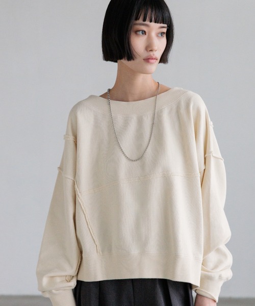 [LOWRYS FARM] тренировочный cut and sewn 2 белый женский 