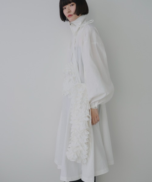 「PERNA」 長袖ワンピース LARGE ホワイト レディース_画像9