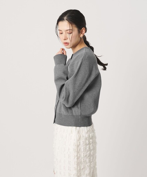 UNITED ARROWSコットンブレンド コンパクトクルーネック カーディガン BEAUTY＆YOUTH UNITED ARROWS カーディガン コットンブレンド