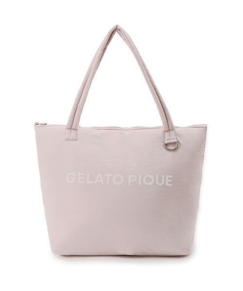COCO様✨アーバンリサーチ　ロゴリボン付きハンドバッグ☆ジェラートピケカバー gelato pique（ジェラートピケ） トートバッグ ロゴトートバッグ