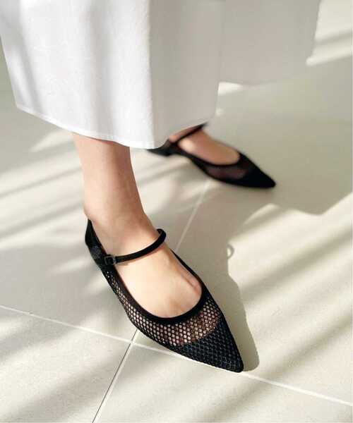 LE TALON ポインテッドネットスリングバック LE TALON（ル タロン） シューズ 「追加3」ポインテッドネットフラット