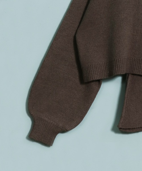 「&g'aime」 長袖ニット FREE ブラック レディース_画像4