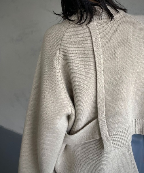 「&g'aime」 長袖ニット FREE ブラック レディース_画像9