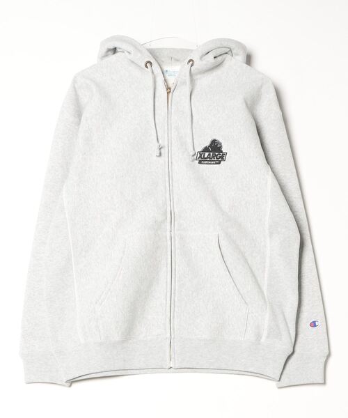 「Champion」 プルオーバーパーカー X-LARGE アッシュ メンズの画像