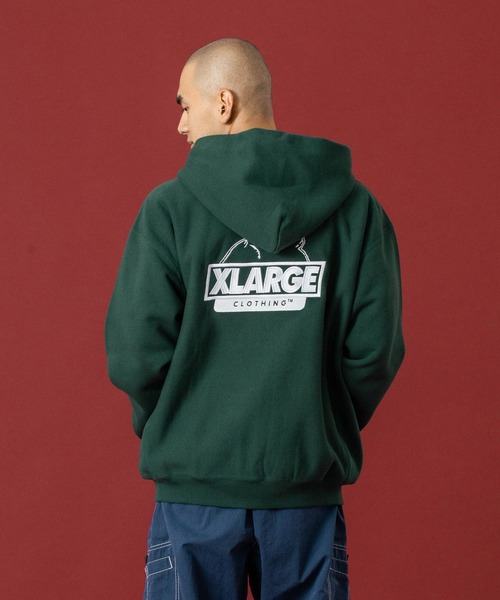 「Champion」 プルオーバーパーカー X-LARGE アッシュ メンズの画像