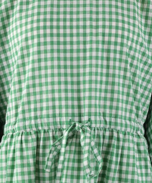 「To b. by agnes b.」 7分袖ワンピース 38 グリーン レディース_画像5