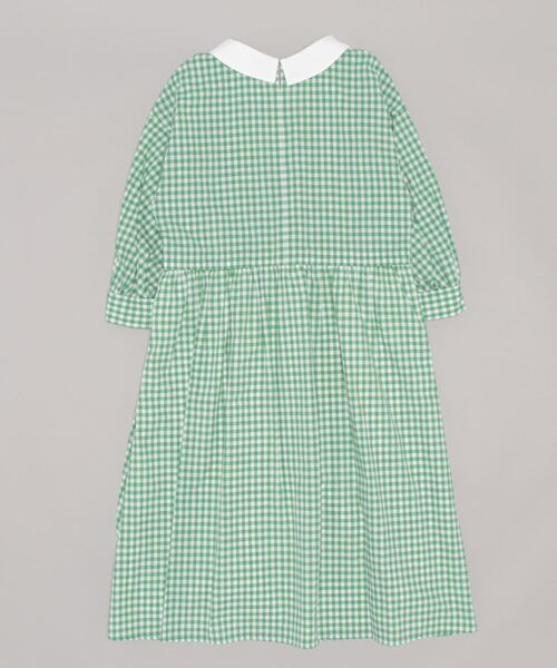 「To b. by agnes b.」 7分袖ワンピース 38 グリーン レディース_画像9