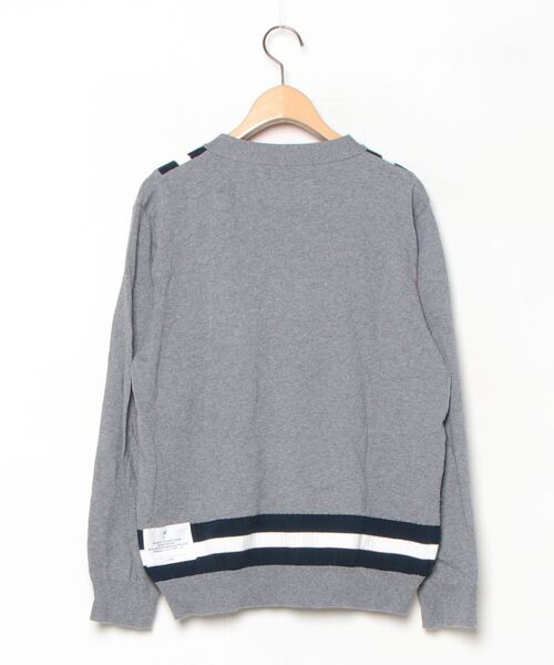「WHIZLIMITED」 ニットカーディガン MEDIUM グレー メンズ_画像2