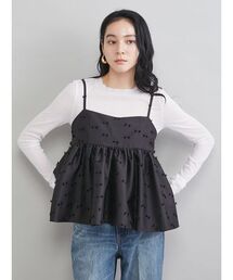 【限定品】Mila Owen 　ジャガードペプラムキャミトップス　店舗限定　レア Mila Owen（ミラオーウェン） キャミソール ジャガードペプラムキャミ