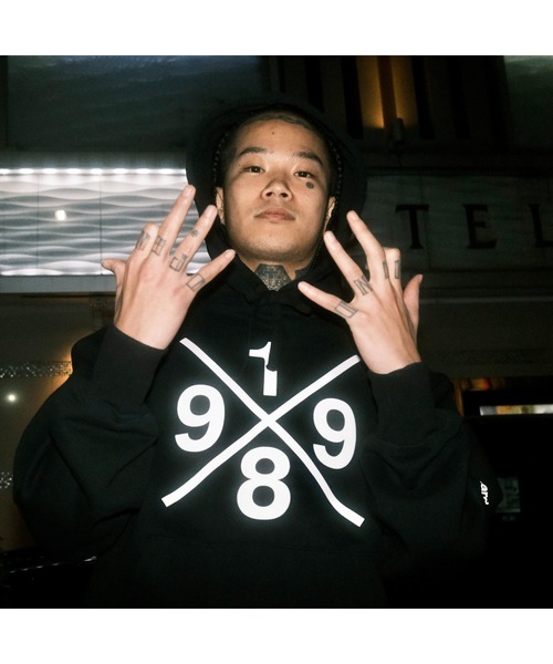 「RICHARDSON」 プルオーバーパーカー X-LARGE ブラック メンズ_画像9
