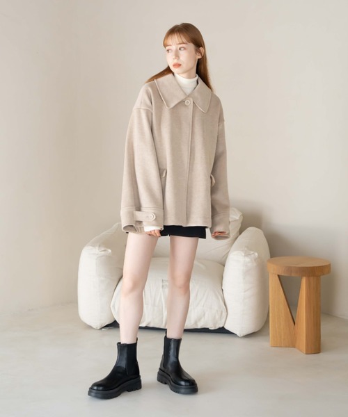 hinari（ヒナリ） コート SMALL ベージュ レディース : ZOZOTOWN Yahoo
