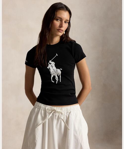 美品　RALPH LAUREN ラルフローレン　ポニー　Tシャツ　コットン　S POLO RALPH LAUREN（ポロ・ラルフローレン） tシャツ Big Pony