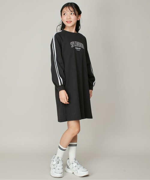 「JENNI love」 「KIDS」長袖ワンピース 160cm サックスブルー キッズ_画像4