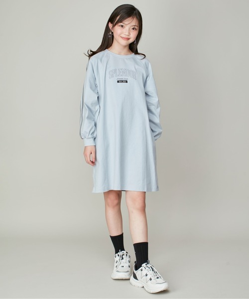 「JENNI love」 「KIDS」長袖ワンピース 160cm サックスブルー キッズ_画像5