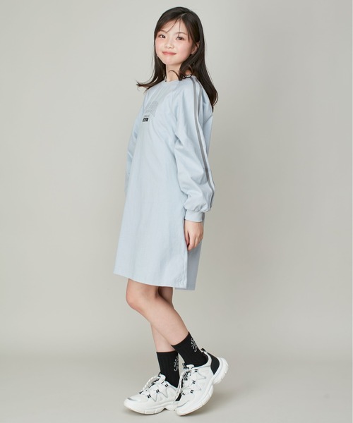 「JENNI love」 「KIDS」長袖ワンピース 160cm サックスブルー キッズ_画像6