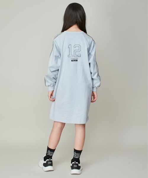 「JENNI love」 「KIDS」長袖ワンピース 160cm サックスブルー キッズ_画像8