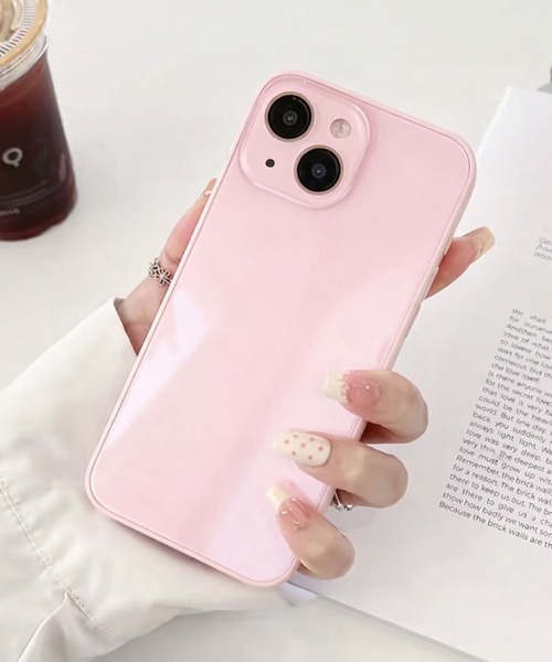 新品・未使用☆エイミー☆完売人気商品☆スタッズロゴ☆iPhone8ケース☆ピンク スマホケース 「 ammy. / エイミードット 」 うるっと つやつや クリア