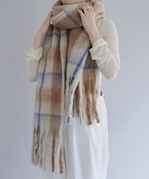 新品同 18AW◆PAPILLONNER パピヨネ◆ムートン ファー ストール ear PAPILLONNER（イア パピヨネ） ストール FREE グレー レディース