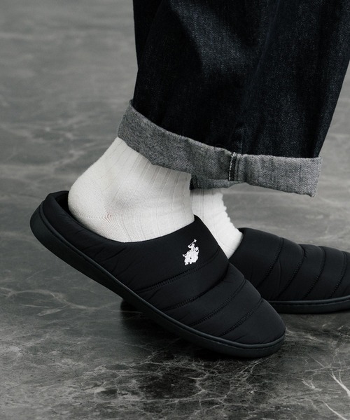 「U.S. POLO ASSN.」 サンダル S ブラック メンズ_画像2