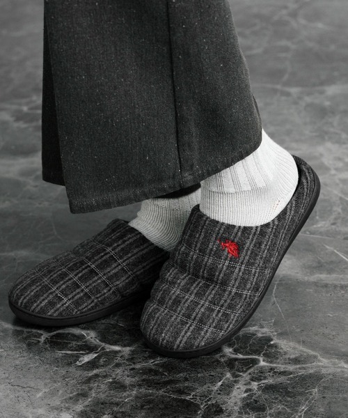 「U.S. POLO ASSN.」 サンダル S ブラック メンズ_画像7
