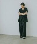 ブラウス シャツ 夏 半袖 エアリーリラックス...の詳細画像2