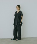 ブラウス シャツ 夏 半袖 エアリーリラックス...の詳細画像3