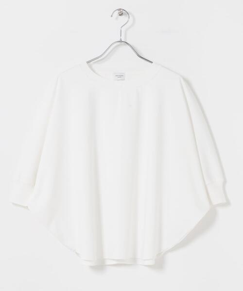 tシャツ ニットドッキングドルマン プルオーバー レディースの画像