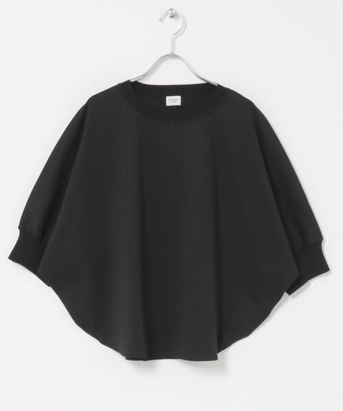 tシャツ ニットドッキングドルマン プルオーバー レディースの画像