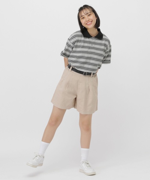 美品　キャピタル　パッチワーク　キュロットスカート　ワイドパンツ GLOBAL WORK（グローバルワーク） ワイドパンツ パンツ アソートベルト