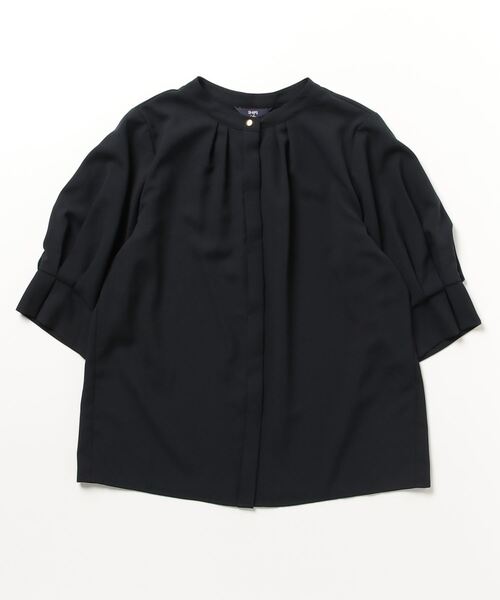 「SHIPS Colors」 半袖ブラウス ONE SIZE ネイビー レディース_画像2