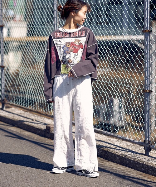 「etsinta」 長袖カットソー ONE SIZE ピンク レディース_画像9
