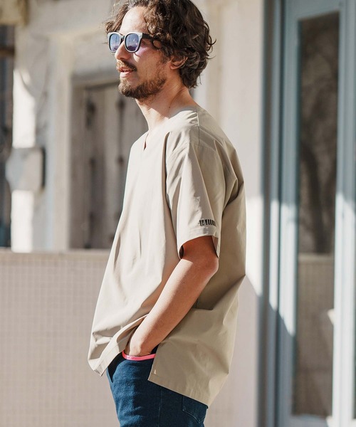 「felkod」 半袖Tシャツ L グレイッシュベージュ メンズ_画像2