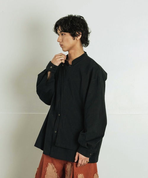 「Aphlotus」 長袖シャツ LARGE オフホワイト メンズ_画像2
