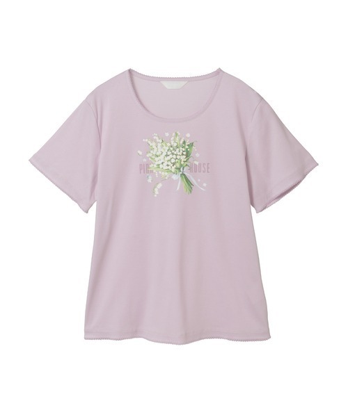 PINK HOUSE（ピンクハウス） tシャツ スプリンクルポジープリント