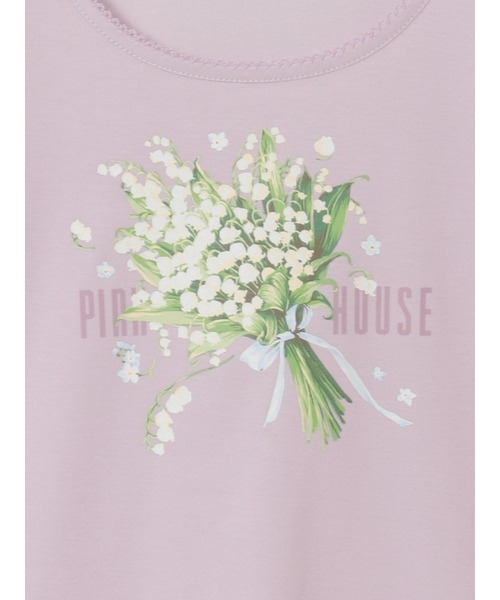 PINK HOUSE（ピンクハウス） tシャツ 半袖 スプリンクルポジープリント