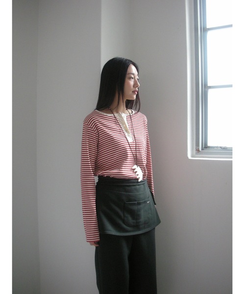 「Didot.showroom」 長袖カットソー FREE レッド レディース_画像2