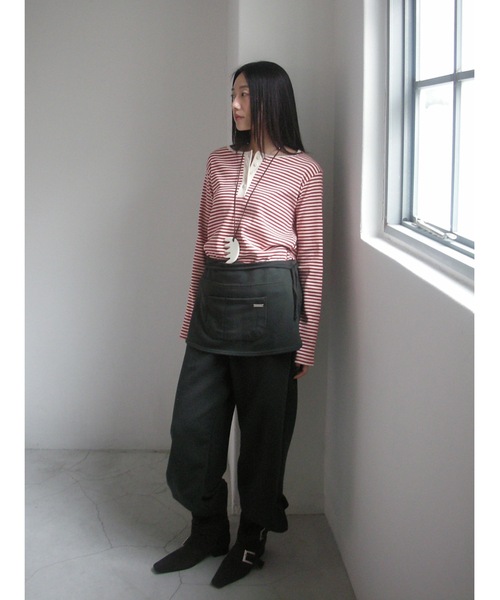 「Didot.showroom」 長袖カットソー FREE レッド レディース_画像4