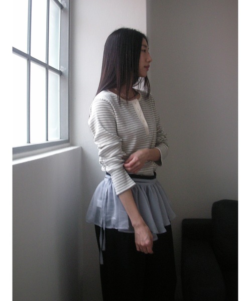 「Didot.showroom」 長袖カットソー FREE レッド レディース_画像6