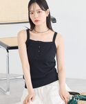 キャミソール ヘンリーネックキャミソールの詳細画像1