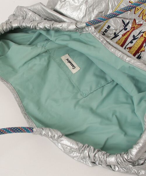 「Casselini」 トートバッグ - シルバー レディース_画像4